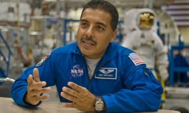 This 2009 photo from NASA shows Hernández working aboard the International Space Station.