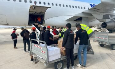 Medical aid arrives in Libya after a powerful storm caused severe flooding and killed thousands.