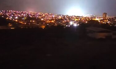 Earthquake lights seen in Mexico City.