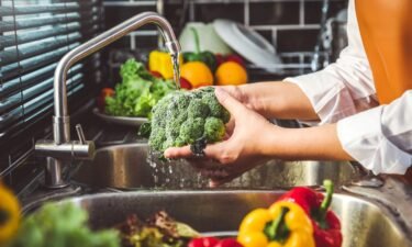 Washing vegetables and fruits under running water is one way to reduce the spread of foodborne illness