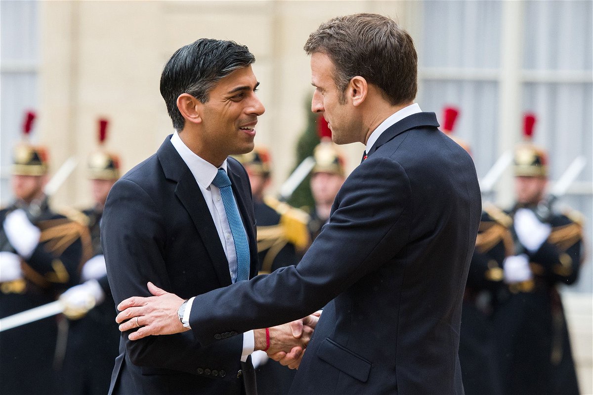 <i>Ludovic Marin/AFP/Getty Images</i><br/>France's President Emmanuel Macron was forced to postpone the original royal state visit back in March.