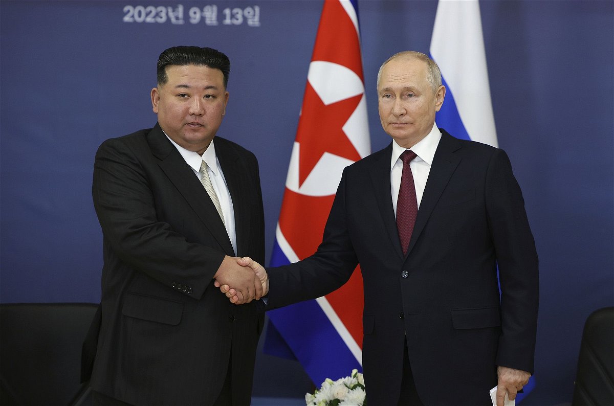 <i>KCNA/Reuters</i><br/>The North Korean leader visited an aircraft manufacturing plant in the city of Komsomolsk-on-Amur in eastern Russia on Friday.