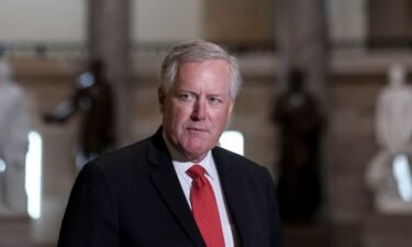 Former Trump White House chief of staff Mark Meadows on September 11 urged a federal appeals court to intervene in his failed bid to move his Georgia criminal case to federal court. Meadows is seen here in August 2020 in Washington