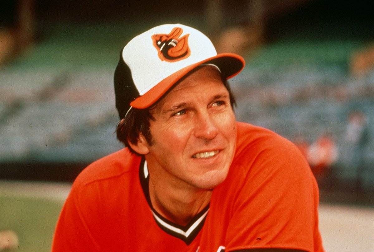 <i>Focus On Sport/Getty Images</i><br/>Brooks Robinson of the Baltimore Orioles looks on prior to the start of a Major League Baseball game circa 1975 at Memorial Stadium in Baltimore