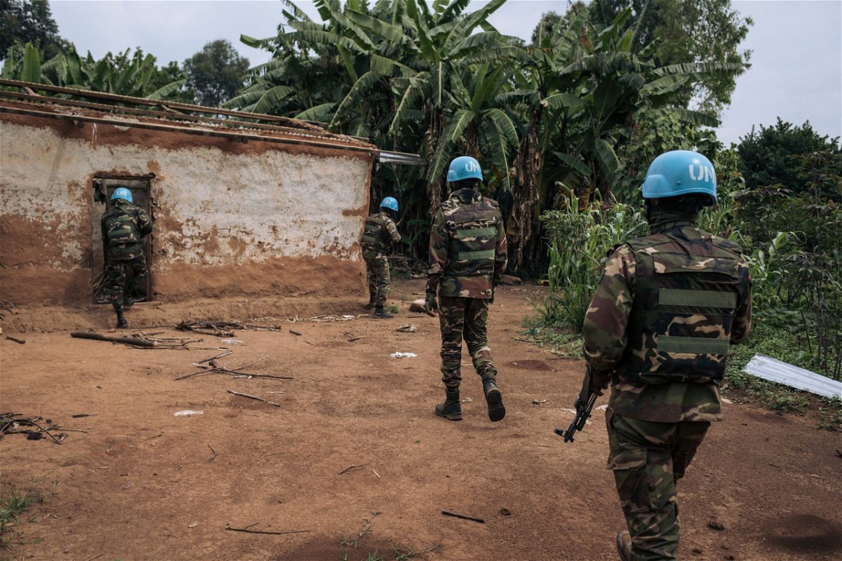 <i>Glody Murhabazi/AFP/Getty Images</i><br/>A UN peacekeeping force
