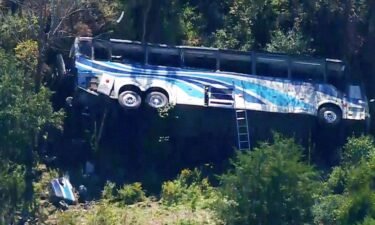 A bus carrying students from Farmingdale High School in Long Island crashed in Orange County New York on Thursday