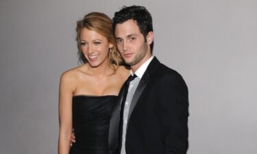 (From left) Blake Lively and Penn Badgley are pictured here in New York City in 2008. Badgley played Dan Humphrey in the series "Gossip Girl."