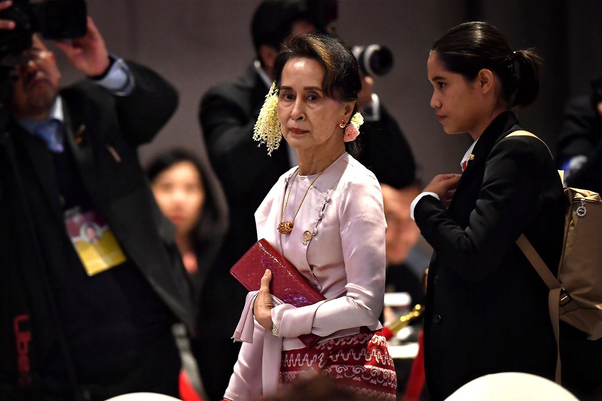 <i>Alishia Abodunde/Reuters</i><br/>Suu Kyi's son