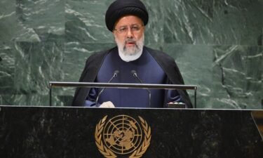 Iranian President Ebrahim Raisi addresses the 78th United Nations General Assembly at UN headquarters in New York City on September 19.