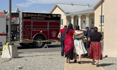 First responders arrive at the scene of a shooting Thursday