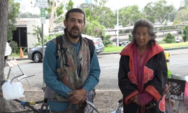 Daniel Lopez and his mother