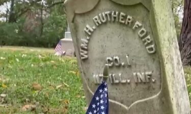 Local volunteers cleaned the graves of local veterans Saturday morning at a cemetery with centuries of history.