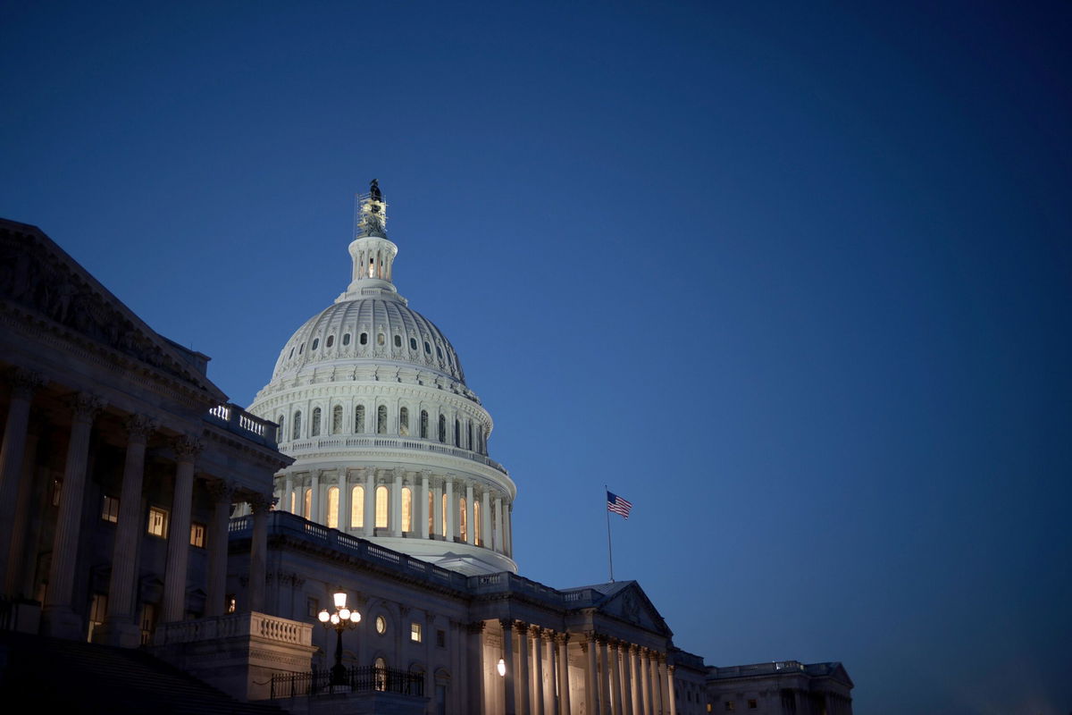 <i>Win McNamee/Getty Images</i><br/>The U.S. Capitol Dome is seen as House Republicans continue to search for a Speaker of the House in the Longworth House Office Building on Capitol Hill on October 24