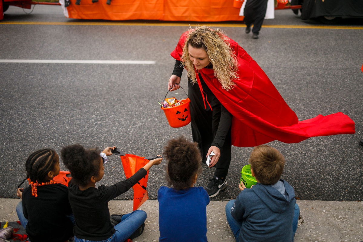 <i>Paul Chaplin/York Daily Record/USA Today</i><br/>A Halloween parade held in York