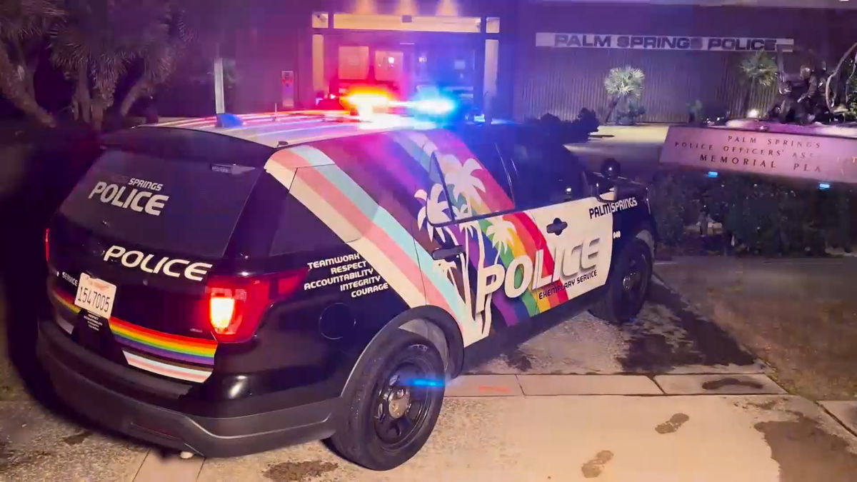 Palm Springs Police Rolls Out Pride-themed Patrol Car - KESQ