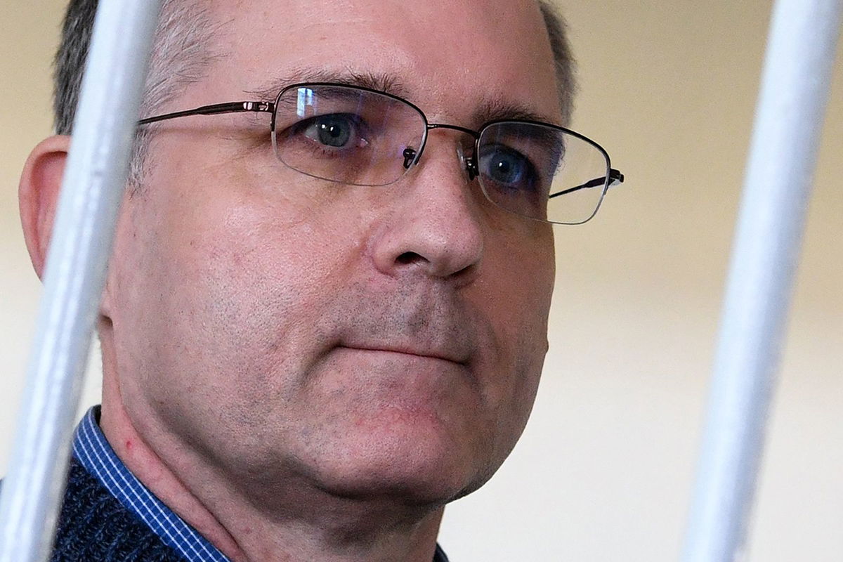 <i>Kirill Kudryavtsev/AFP/Getty Images</i><br/>Paul Whelan stands inside a defendants' cage during a hearing at a court in Moscow on August 23