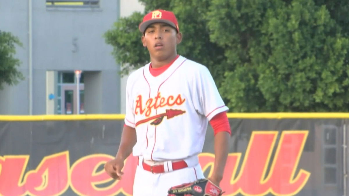 Pitcher Jeremiah Estrada during his time at Palm Desert High School