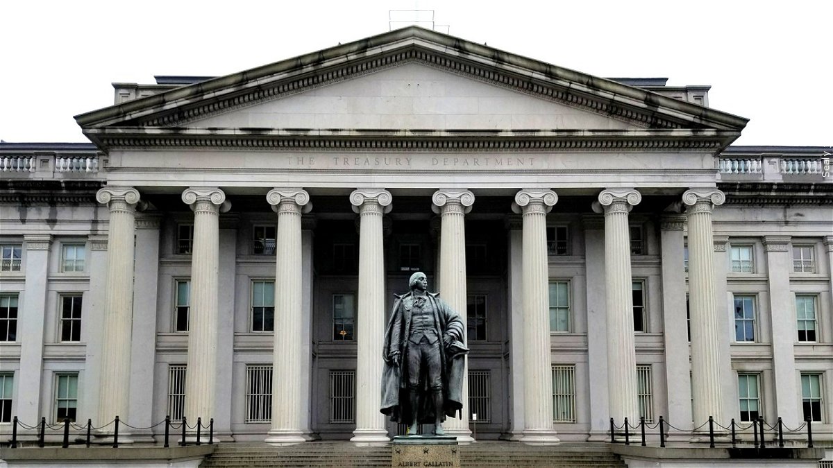 PHOTO: U.S. Treasury Building in Washington D.C., Photo Date: 9/2/2017