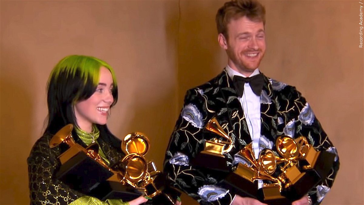 PHOTO: Billie Eilish and Finneas O'Connell at the 62nd GRAMMY Awards 2020, Photo Date: 1/26/2020
