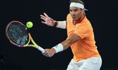 Nadal received medical attention during the match against McDonald in January.