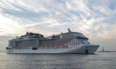 MSC Meraviglia leaves the port of New York on a previous sailing on December 9.