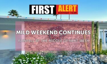 Mild weekend ahead with a storm approaching Monday - KESQ