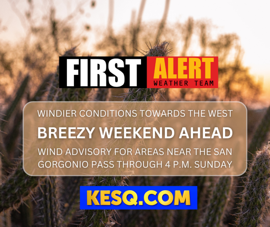 Warm And Breezy For The Last Weekend Of January - KESQ