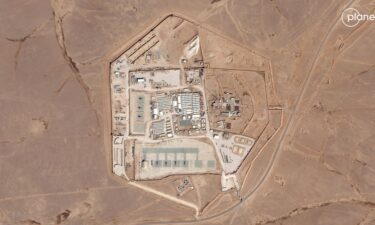 Pictured is satellite view of the U.S. military outpost known as Tower 22