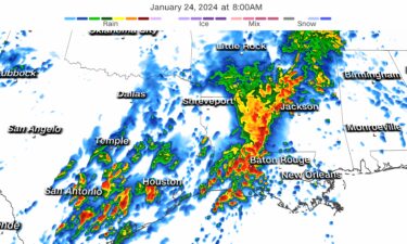 Heavy storms are deluging portions of the South Wednesday morning.