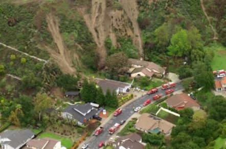 <i></i><br/>A mudslide hit 3 Hacienda Heights homes causing authorities to issue evacuations orders.