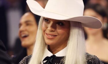 Beyoncé is pictured at the 2024 Grammy Awards in Los Angeles.