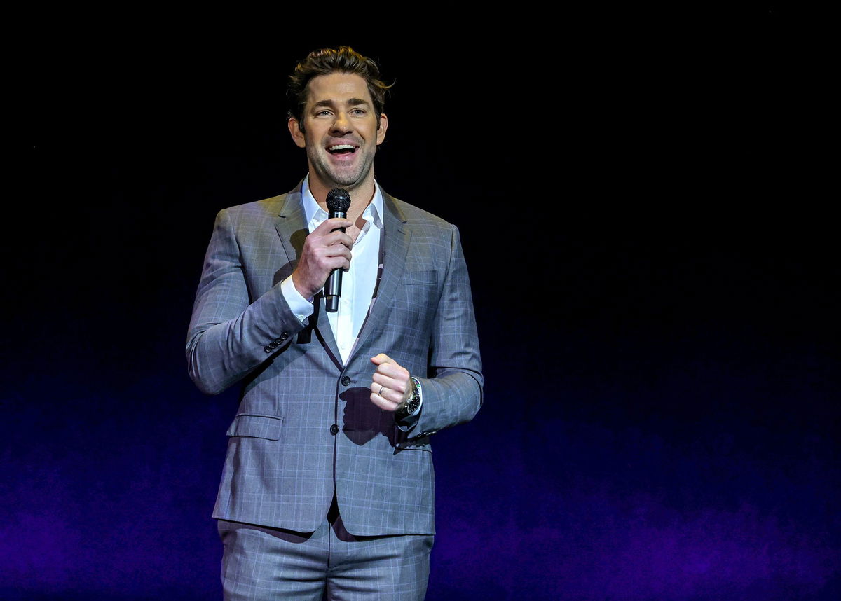 <i>Ethan Miller/Getty Images</i><br/>John Krasinski resurrects an old ‘The Office’ joke to promote his new film.