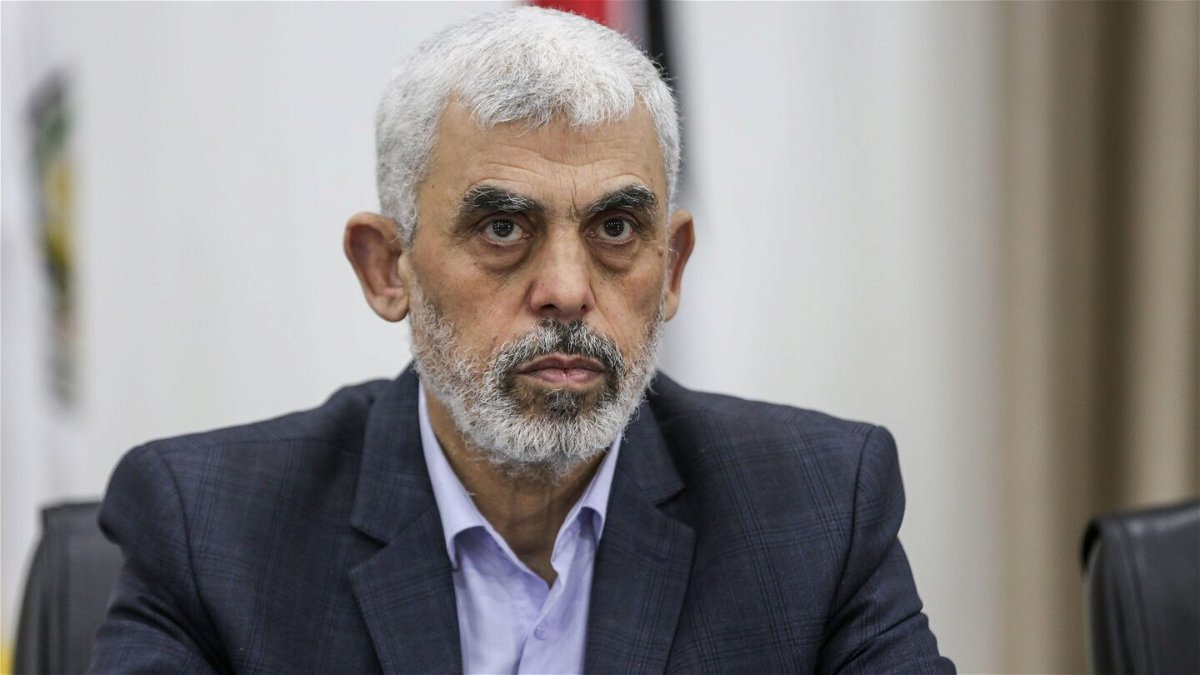 <i>Ali Jadallah/Anadolu Agency via Getty Images/FILE</i><br/>Hamas leader Yahya Sinwar