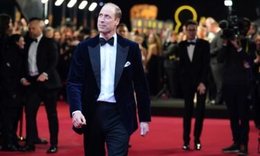 Prince William at the 2024 BAFTA Awards in London on February 18
