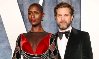 Jodie Turner-Smith and Joshua Jackson at the 2023 Vanity Fair Oscar Party.