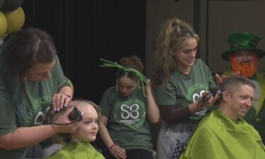 Thirty kids at Aiken Elementary shaved their heads to benefit the nonprofit St. Baldrick's Foundation. In the lead-up to the event