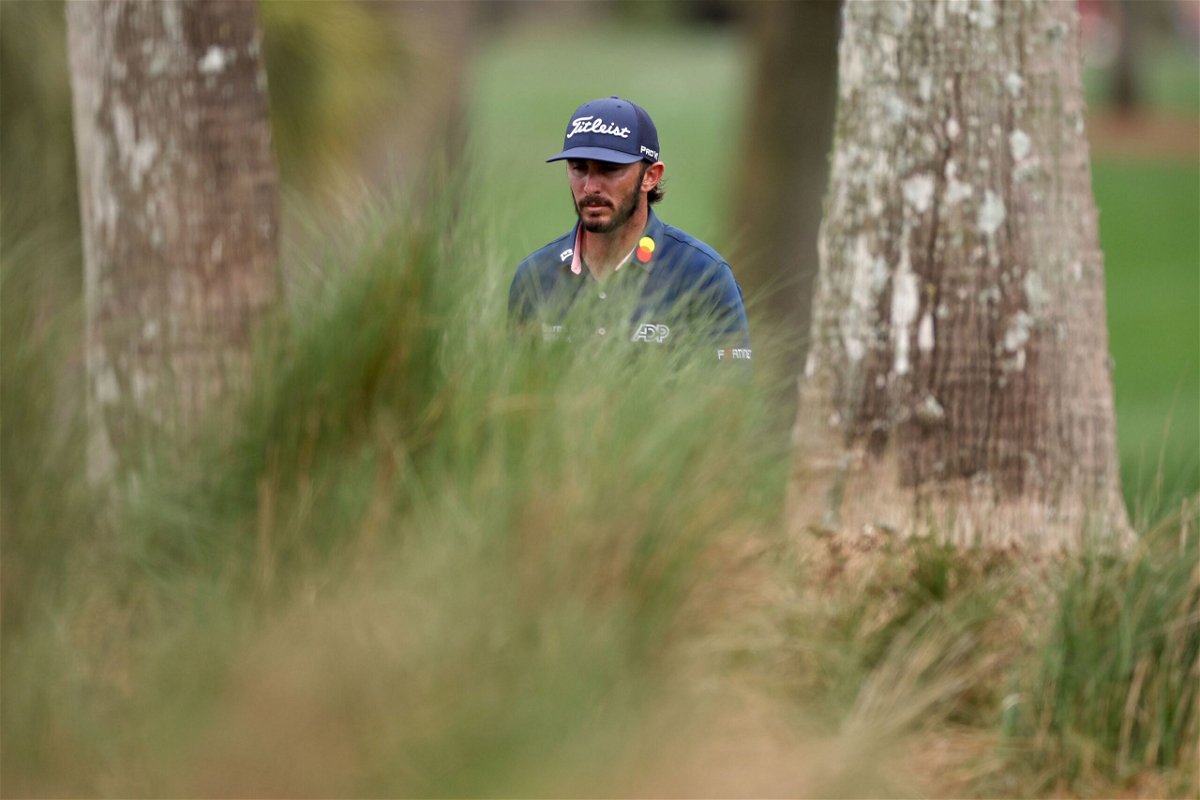 <i>Jared C. Tilton/Getty Images via CNN Newsource</i><br/>Homa walks the 14th fairway during the third round of The Players Championship at TPC Sawgrass.