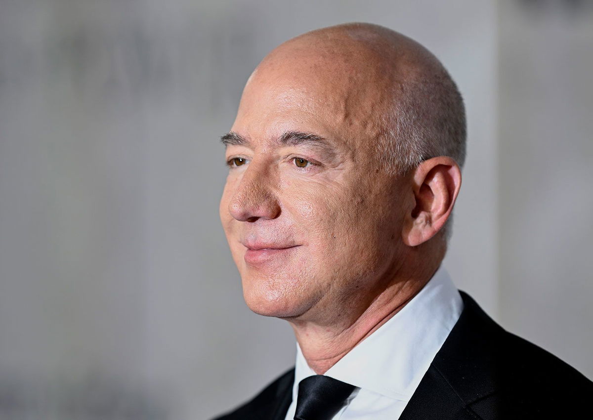 <i>Gareth Cattermole/Getty Images/File via CNN Newsource</i><br/>Jeff Bezos attends 