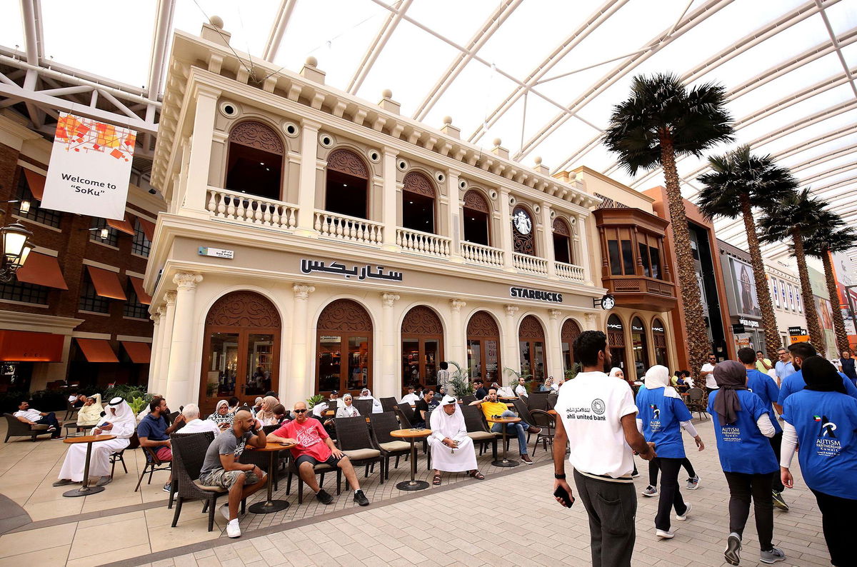 <i>Yasser Al-Zayyat/AFP/Getty Images via CNN Newsource</i><br/>A Starbucks location in Kuwait City.