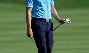 Adam Hadwin of Canada walks to the fourth green during the first round of THE PLAYERS Championship on the Stadium Course at TPC Sawgrass on March 14