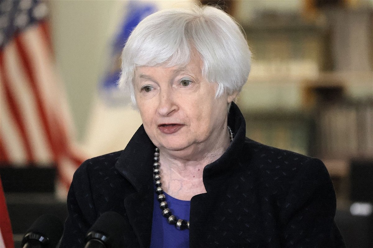 <i>Lane Turner/The Boston Globe/Getty Images via CNN Newsource</i><br/>US Treasury Secretary Janet Yellen sat down with Reuters editor in chief Alessandra Galloni on Thursday for an interview.