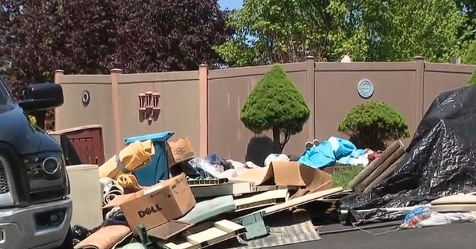<i>WTAE via CNN Newsource</i><br/>Neighbors in the Edgemede section of Plum said they have been battling to get piles of what they call junk and garbage strewn across their neighbor's property removed for two years.