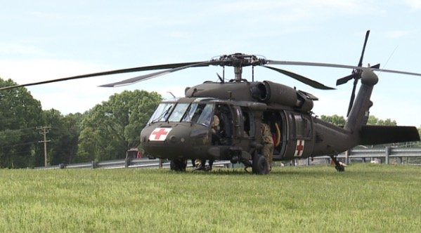 Firefighters from different areas of the state paired with the Maryland Army National Guard to train for worse case scenarios in the event of a water rescue. In an emergency