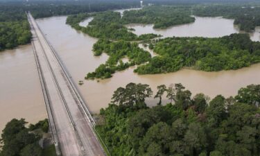 The bridge over Lake Houston