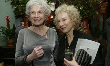 Canadian author Alice Munro is photographed during an interview in Victoria