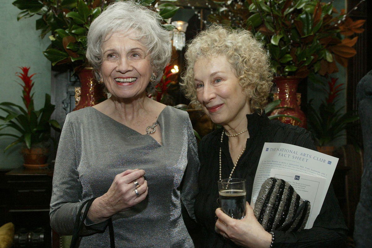 <i>Chad Hipolito/AP via CNN Newsource</i><br/>Canadian author Alice Munro is photographed during an interview in Victoria