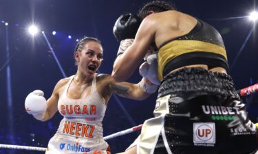 Nina Hughes was confused after being announced as the winner before the fight was awarded to Johnson.