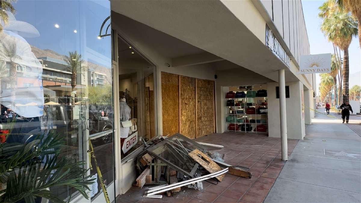 Driver under the influence crashes into two Palm Springs businesses