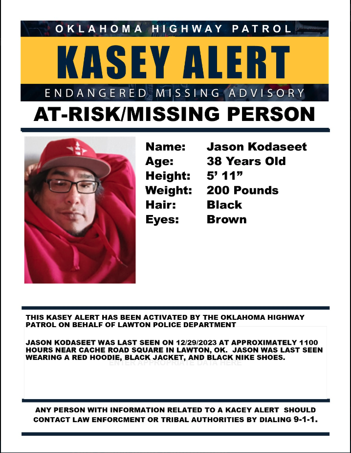 <i>Oklahoma Highway Patrol/KJRH via CNN Newsource</i><br/>The Kasey Alert system took effect Nov. 1