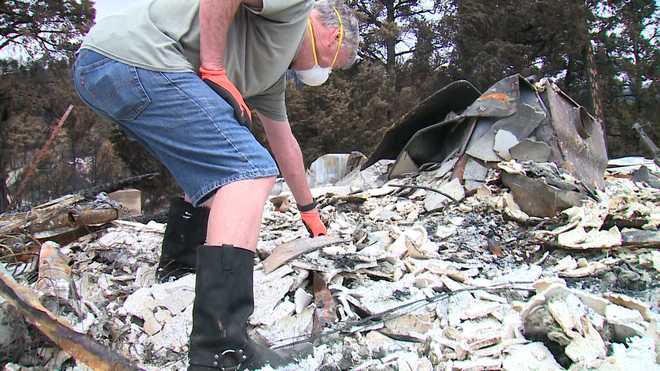 <i>KOAT via CNN Newsource</i><br/>Fred Reed and his wife lost their home to the South Fork fire.